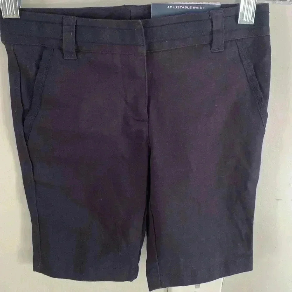 Boys Shorts Nautica School Uniform Size 6 Adjustable Waist - Skinny Bermuda NWT